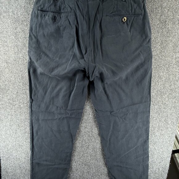 PT Torino Pants Women Cotton Linen Lyocell Blue Easy Fit 50 Adult ACTL 32X34 - Picture 14 of 16